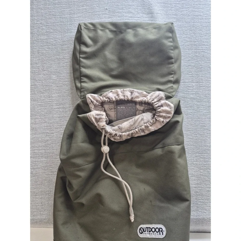 '73 Original by Outdoor Products Travel Drawstring Backpack Unisex Olive Green